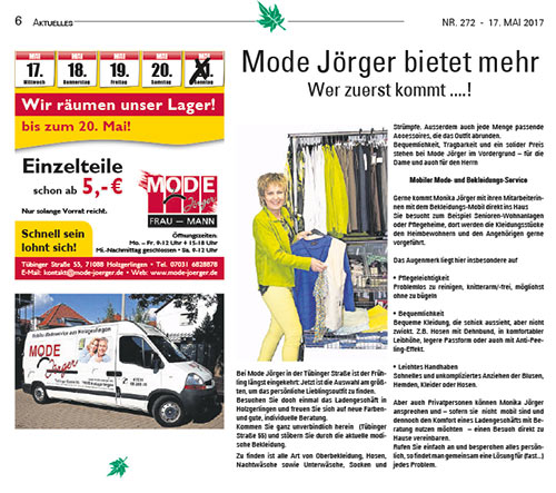 Marktblatt 2017 05 17 mode joerger